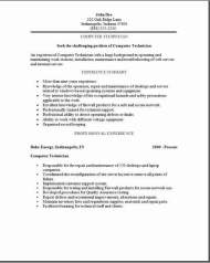 Computer engineering resume cover letter technician