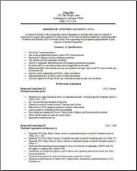 Aerospace Aviation Resume, Occupational:examples, samples ...