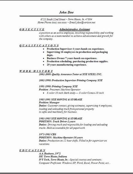 Free sample executive assistant resume