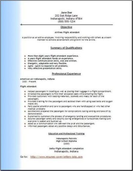 Airline fresher resume