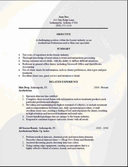 resume format examples samples free edit with word