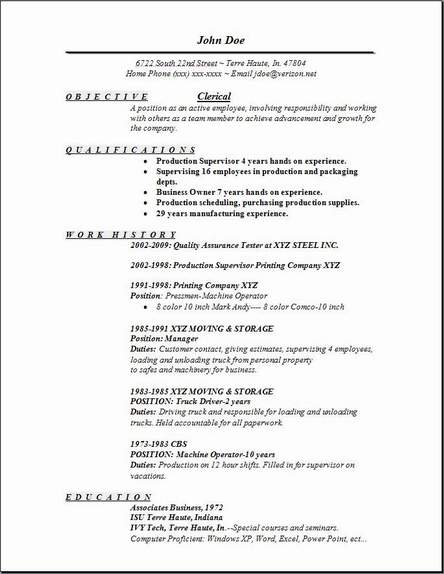 Clerical Resume Sample Clerical Resume3 Clerical Resume1 Clerical Resume2