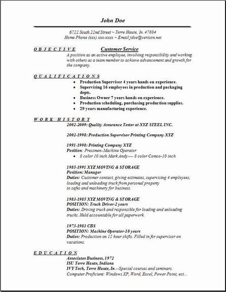 Customer Service Resume, Occupational:examples,samples 