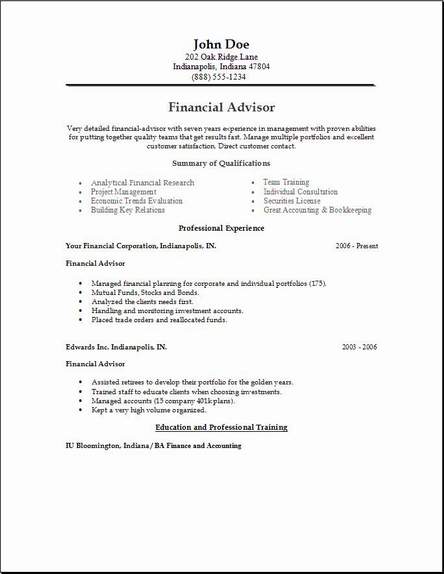 finance economics resume  occupational examples  samples free edit with word