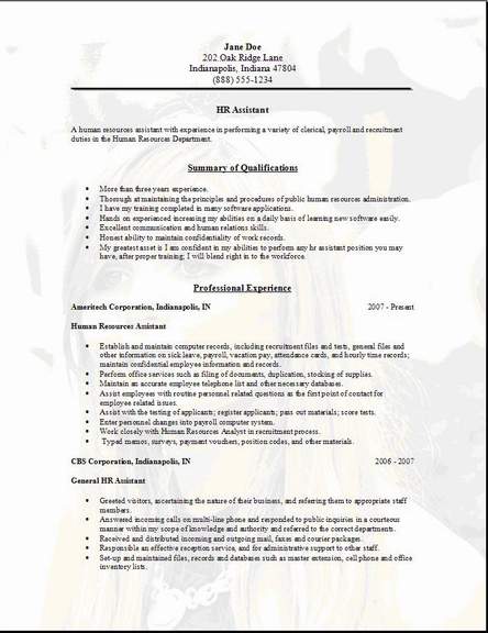 hr assistant resume examples samples human resources assistant free edit with word