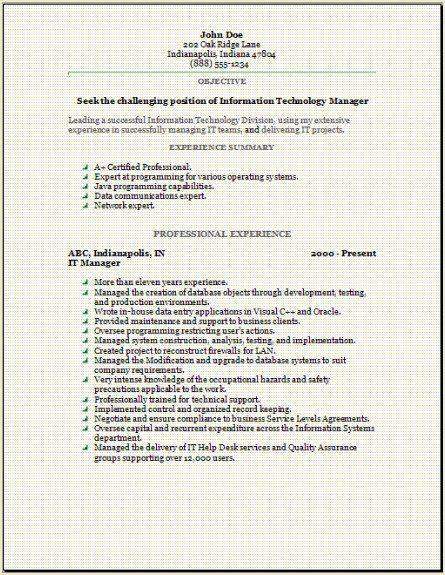 Technology resume cover letter