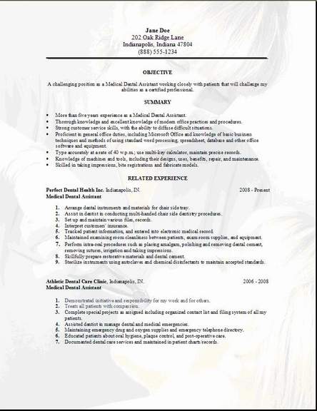 Medi Cal Dental. Medical Dental Resume3