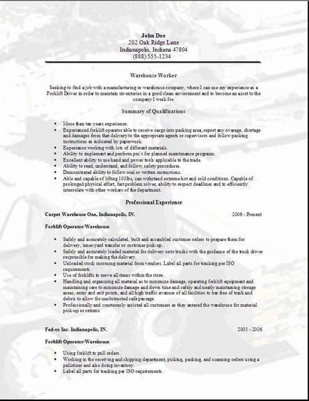 example of resume letter. Sample Resume 3