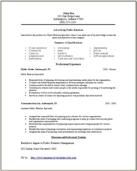 Advertising Public Relations Resume2