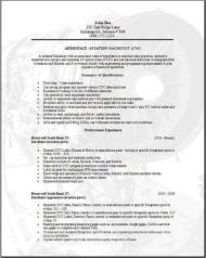 aerospace aviation resume occupational examples samples resume cover letter