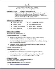 Certified Nursing Assistant Resume1