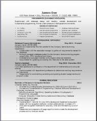 Computer Database Resume3