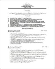 employment staffing resume occupational examples samples cover letter temp agency