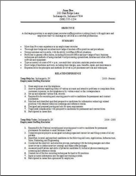 Employment Staffing Resume2