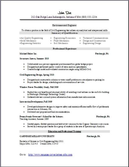 Environmental Resume2