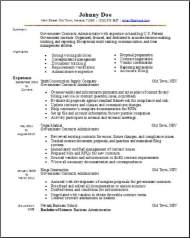 resume writing tips government