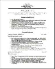 Hr Comp Benefits Resume2