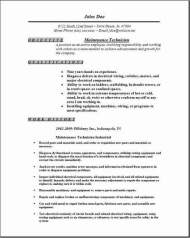Maintenance Technician Resume1