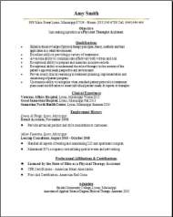 Medical PT Rehabilitation Resume2