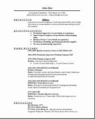 Military Resume