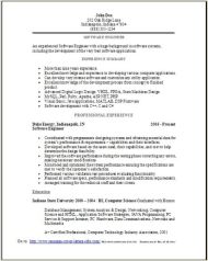 Software Engineer Resume Sample2
