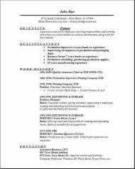 Trainee Resume