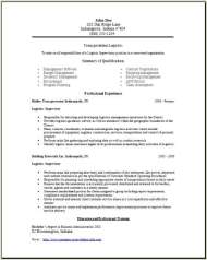 Transportation Logistics Resume2