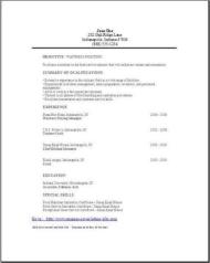 Waitress Resume2