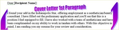 Cover Letter First Paragraph