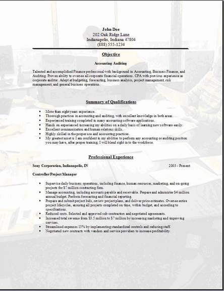 Accounting Auditing Resume3