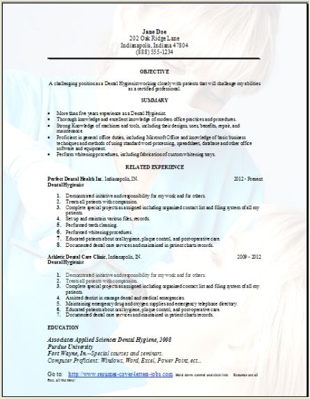 Dental Hygienist Resume, examples,samples Free edit with word