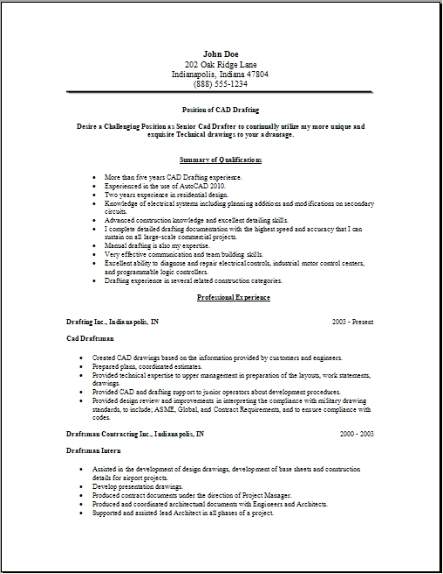 drafting resume and cover letter