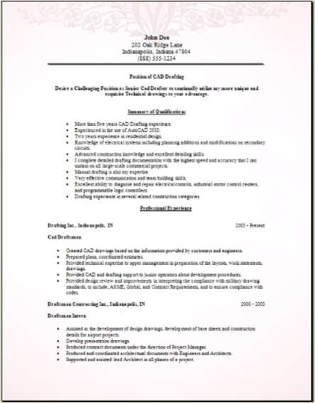 drafting resume  occupational examples samples free edit