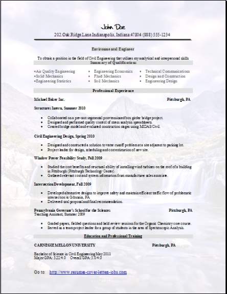 Environmental Resume3