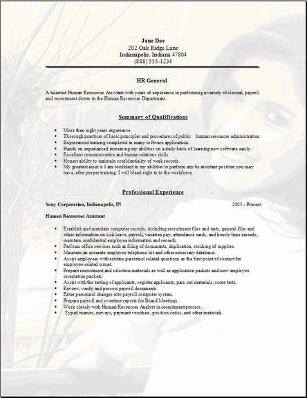 HR General Resume3