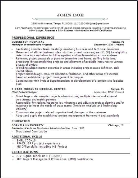 Medical Professional Resume2