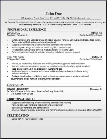 Networking Tech Resume3