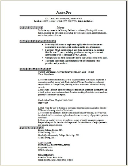 Registered Nurse Resume Sample, Occupational:examples 