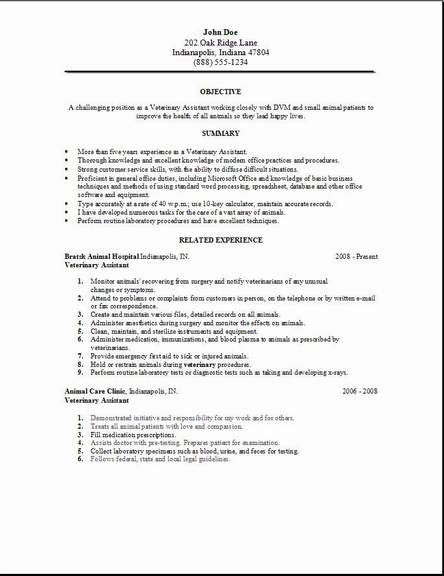 Veterinary Assistant Resume2