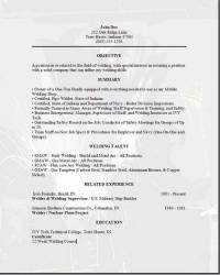 welder skilled trades objective fabricator resumes letters