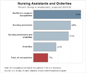 Certified Nursing Assistant Job Outlook 2014 to 2024